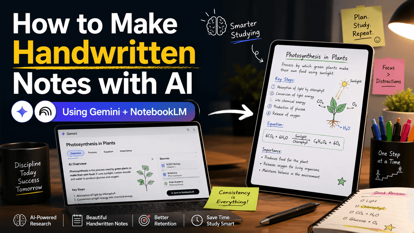 Create Handwritten Study Notes Using Gemini and NotebookLM
