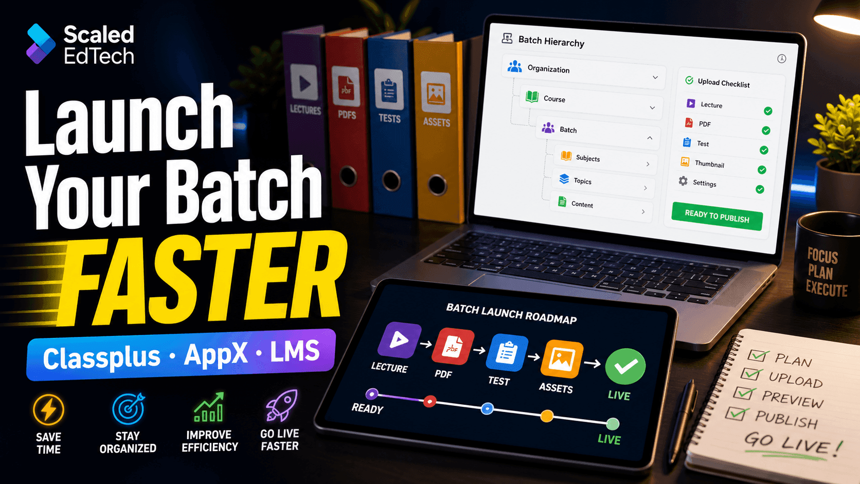 How to Launch Your Batch on Classplus or AppX Without Losing Weeks to Uploads